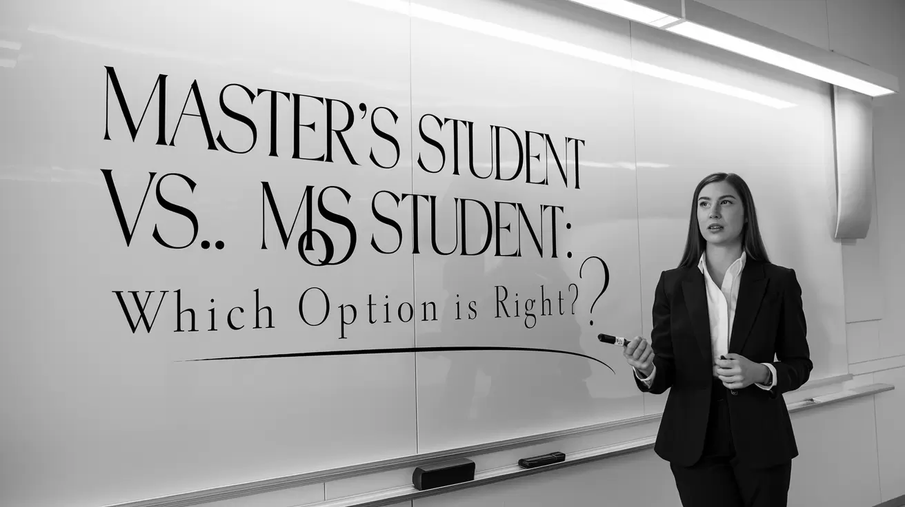 Master’s Student vs. MS Student