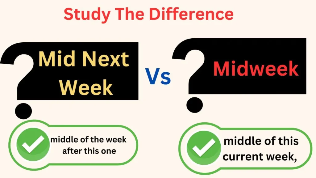 Mid Next Week or Midweek