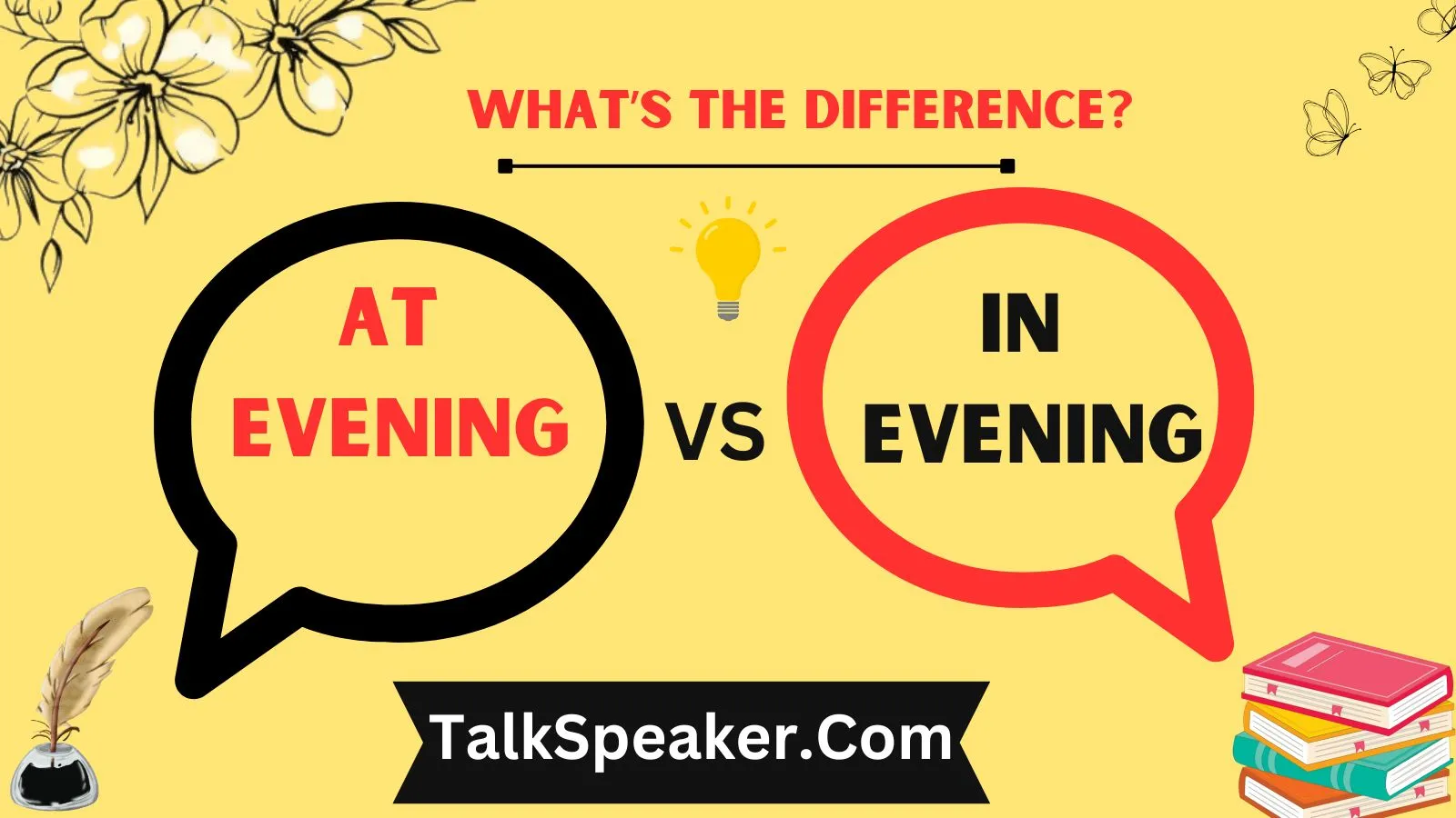 At Evening or In Evening