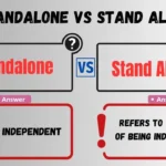 Standalone vs Stand Alone